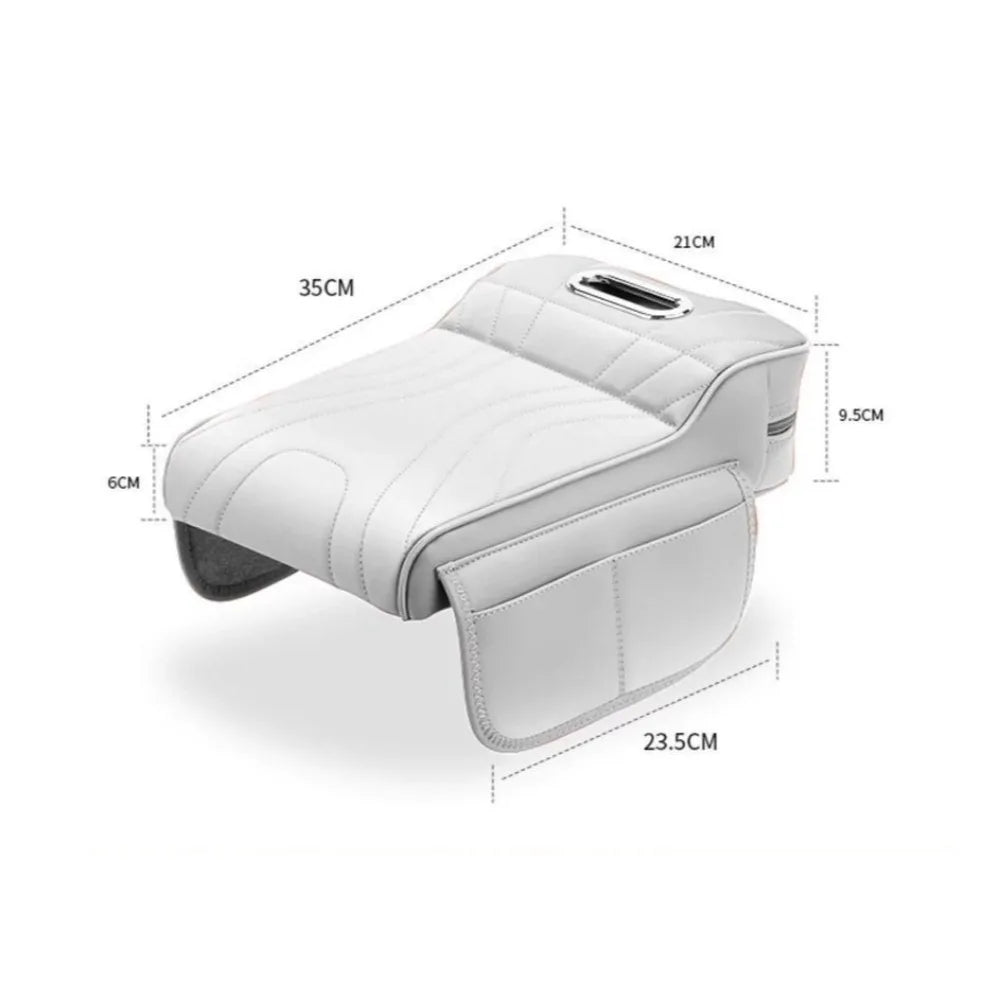 Housse d’Accoudoir Central Universelle pour Voiture – Mousse à Mémoire de Forme avec Poche de Rangement & Boîte Mouchoir