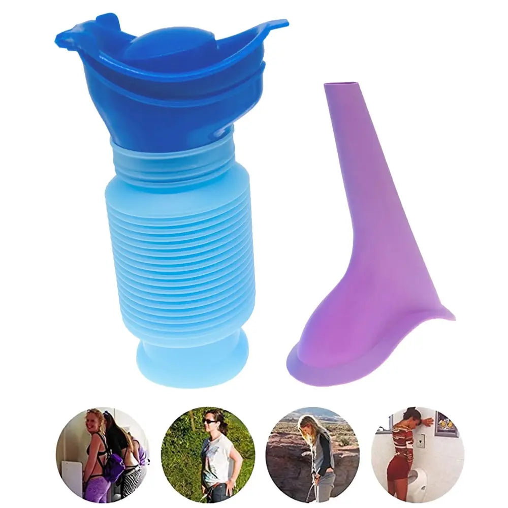 Urinoir Portable Rétractable 750ml – Voiture & Camping
