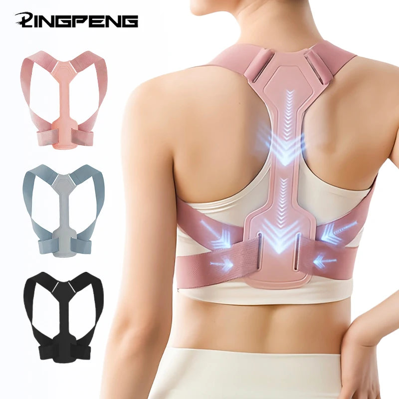 Correcteur de Posture Réglable & Respirant – Ceinture de Maintien du Dos, Discrète et Confortable