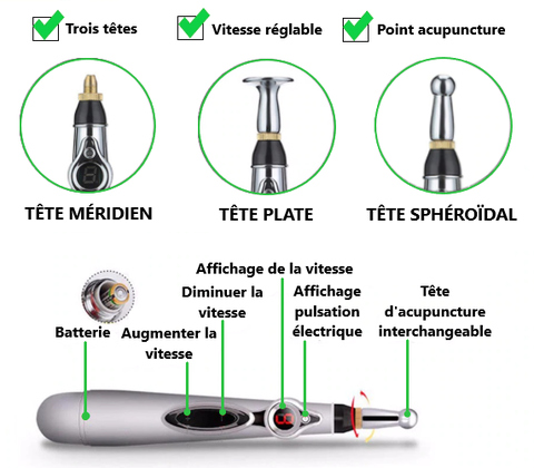 Stylo d'acupuncture électronique