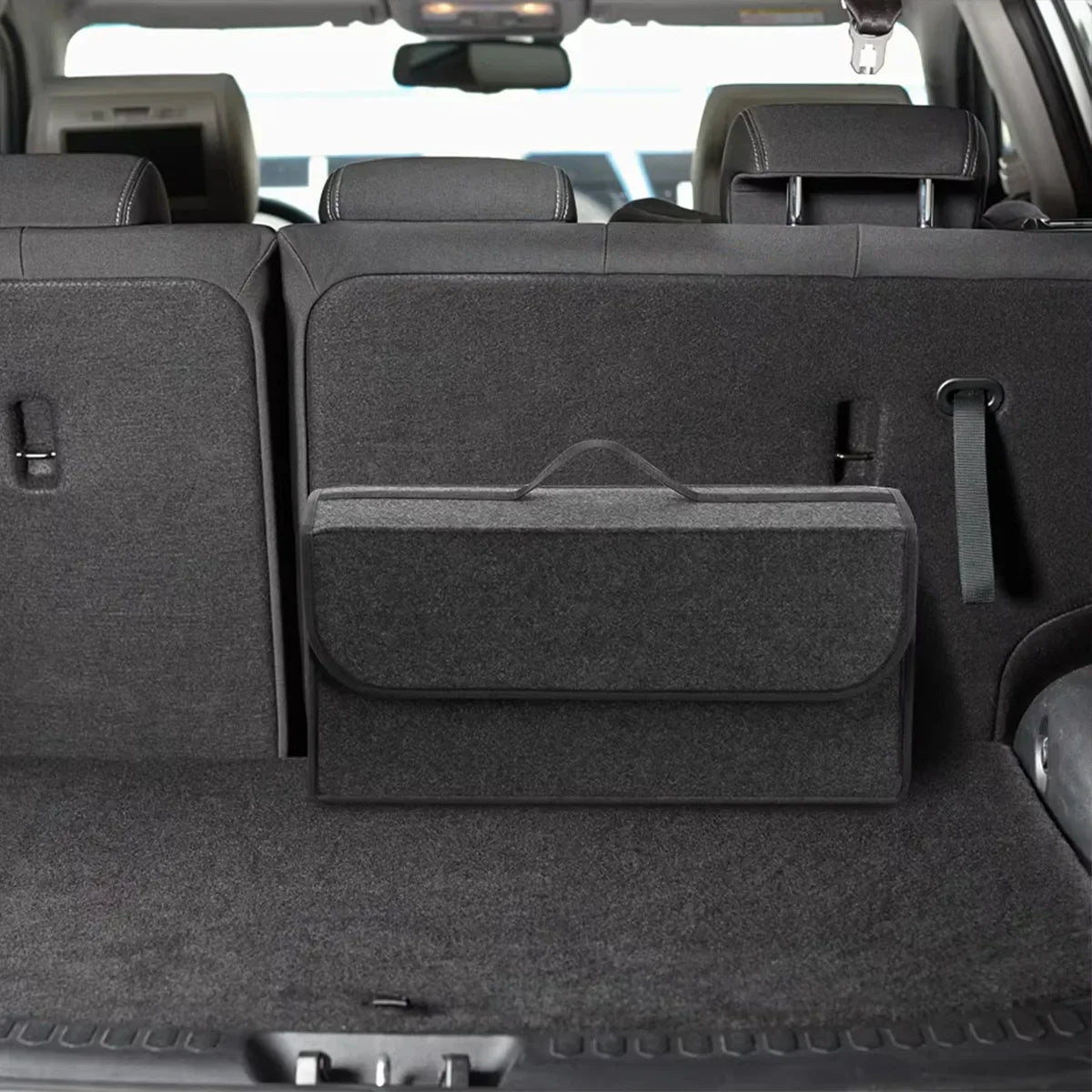 Boîte de Rangement en Feutrine avec Poignée pour Voiture