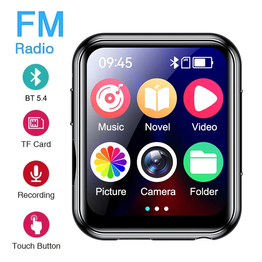 Mini Lecteur MP3 écran tactile - Radio FM et appareil photo/vidéo intégré