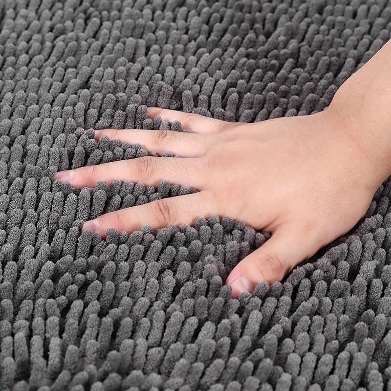 Tapis de Bain Doux et Moelleux – Absorbant, Antidérapant – 2 Tailles et 8 Coloris