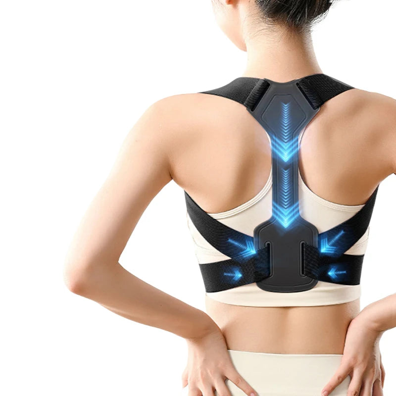 Correcteur de Posture Réglable & Respirant – Ceinture de Maintien du Dos, Discrète et Confortable