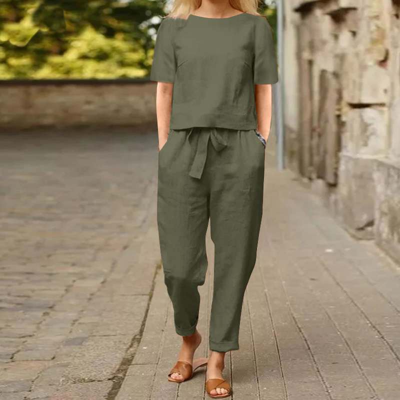 Summer oversized shirt and trousers