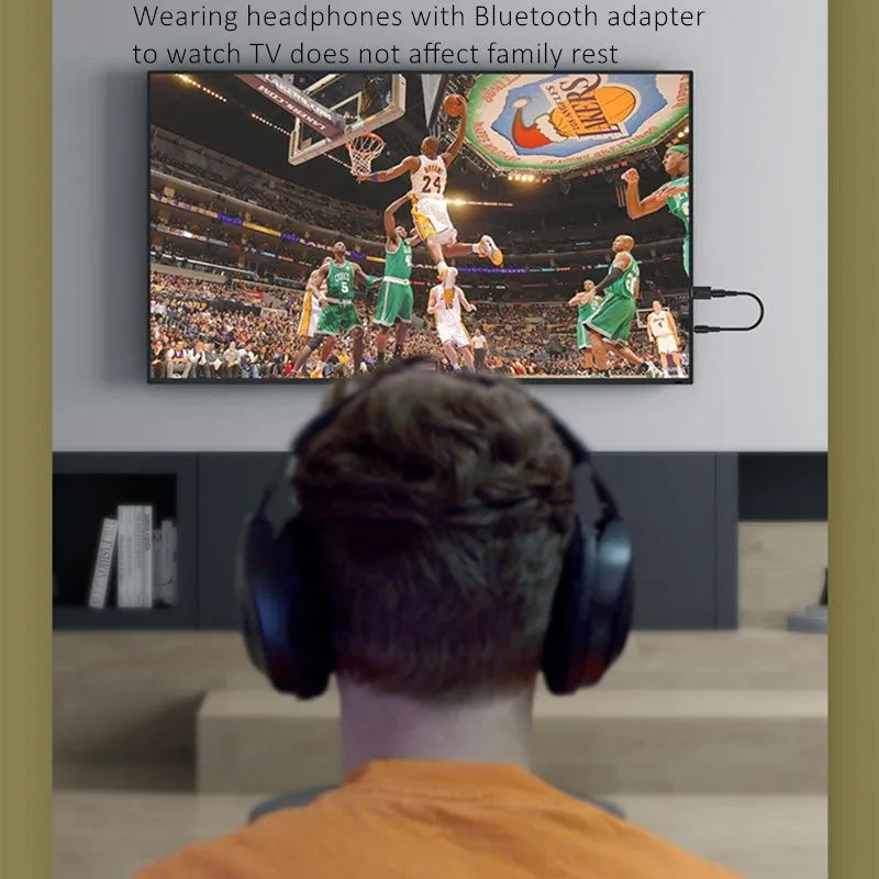 Casque sans-fil pour TV et ordinateur avec adaptateur USB - SUPER BASS