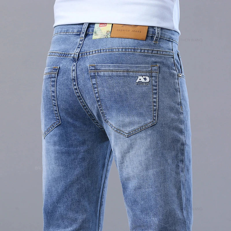 Jean Homme Slim Fit Extensible – Pantalon Denim Élégant et Décontracté