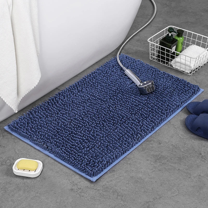 Tapis de Bain Doux et Moelleux – Absorbant, Antidérapant – 2 Tailles et 8 Coloris