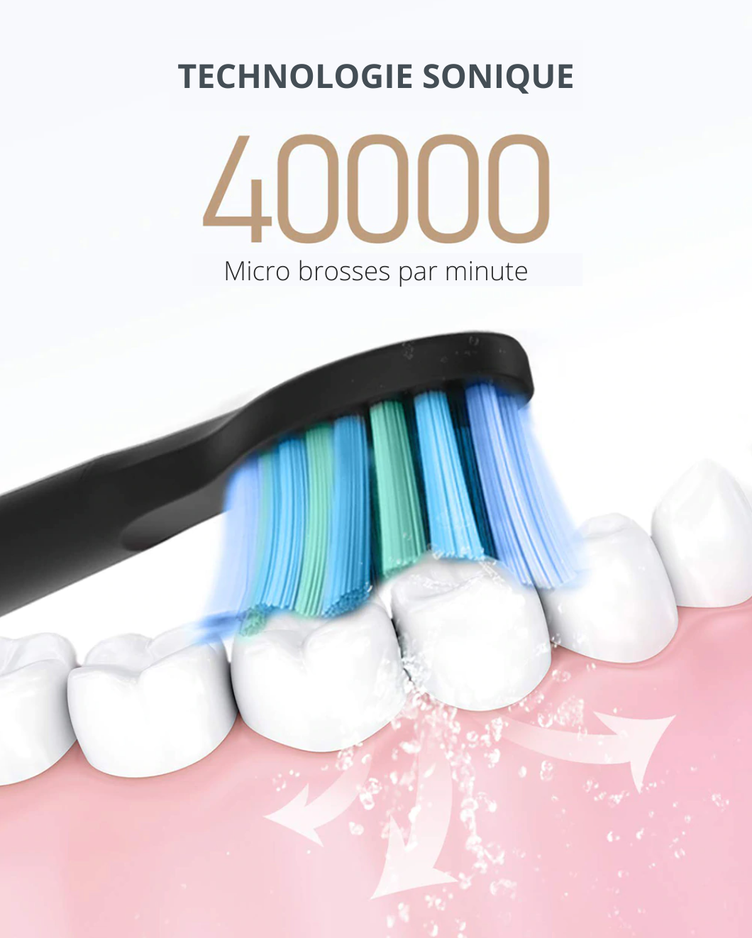 Brosse à dents électrique sonique