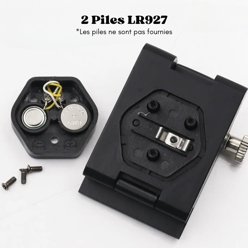 Loupe Compte-fils pliable Grossissement x10 avec échelle et LED - Étui