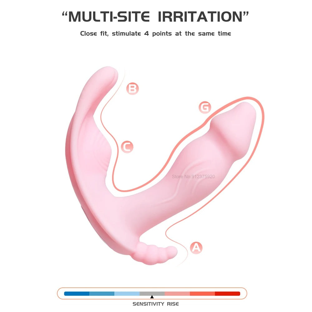 PANTY VIBRATOR - Mini vibromasseur discret pour culotte avec télécommande