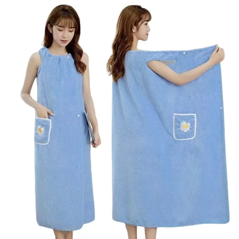 Serviette de bain robe à pression - ULTRA absorbante