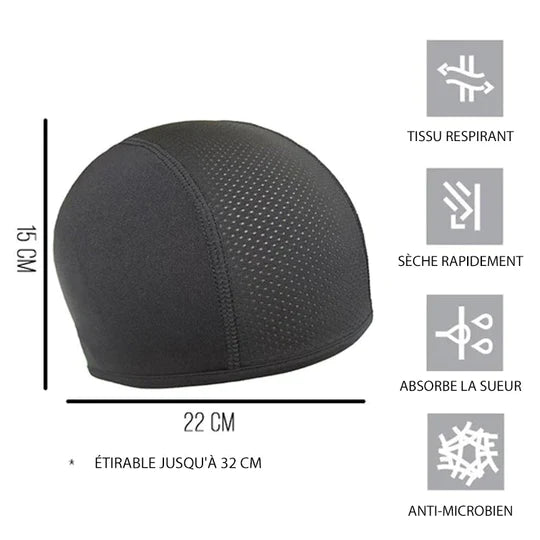 Bonnet de cyclisme respirant et anti-transpirant