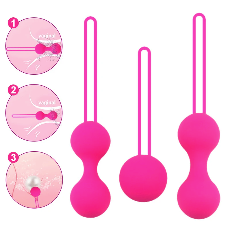 TRIO KEGEL - Kit de boules de Geisha & Vibro