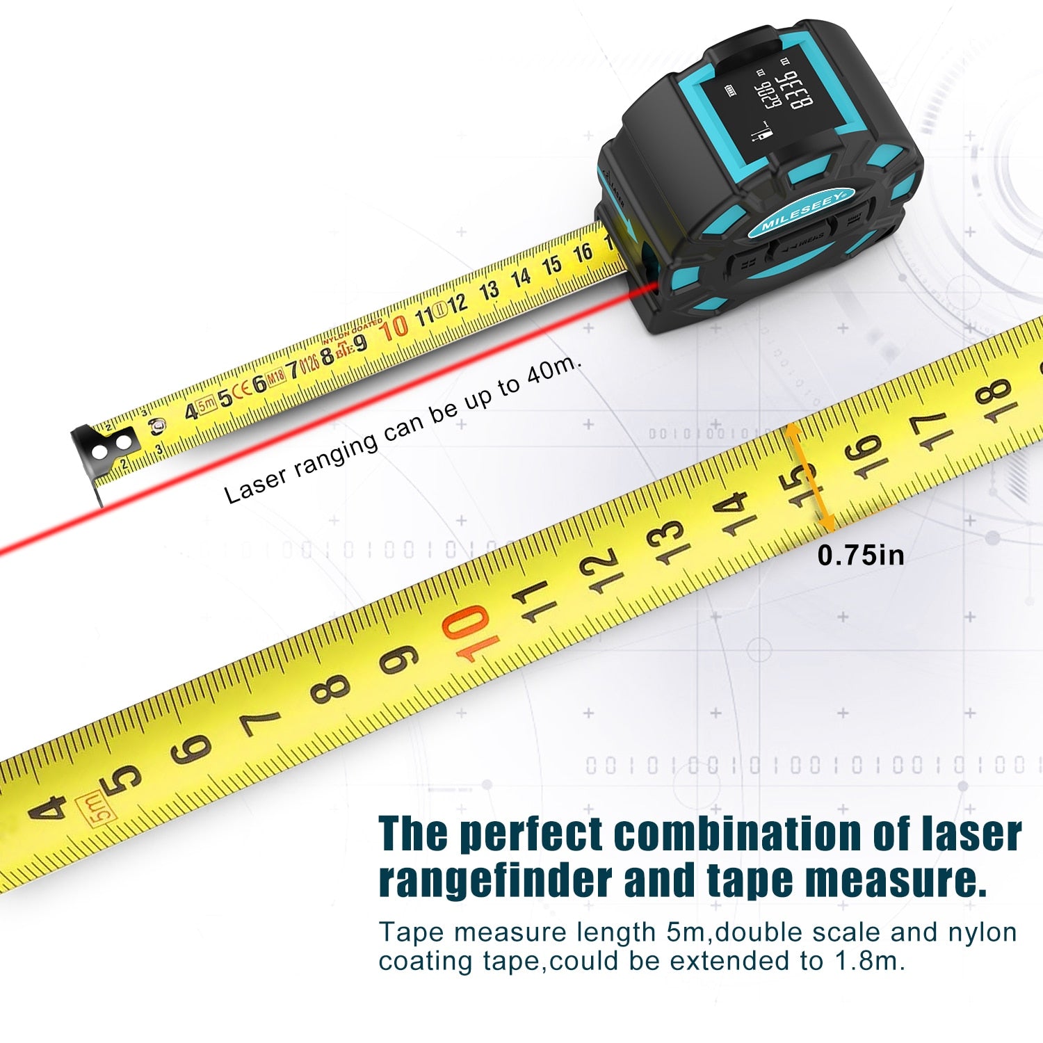 Mini mètre laser numérique