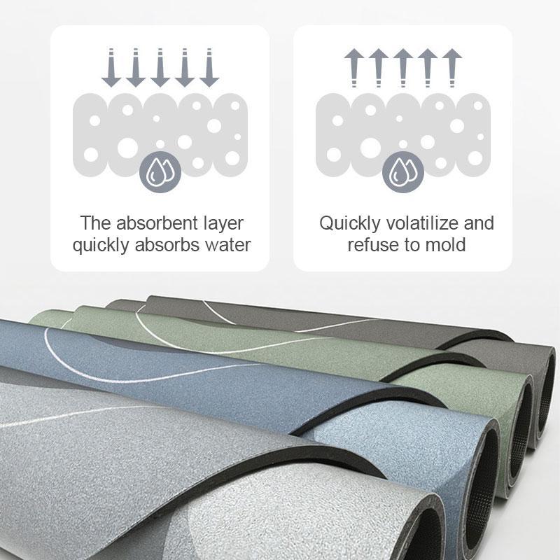 Tapis de bain ultra-absorbant et antidérapant