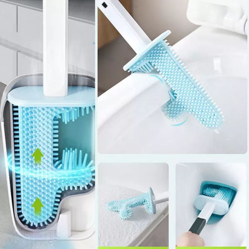 Brosse de Toilettes Anti Bactérienne Révolutionnaire