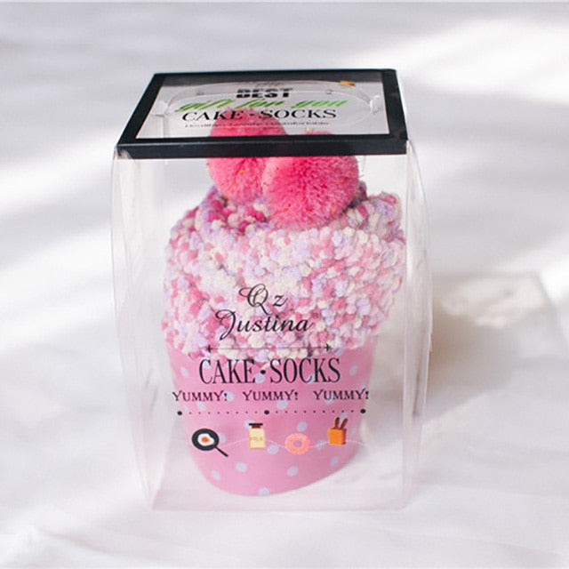 Chaussettes polaires d'hiver façon "CupCake"