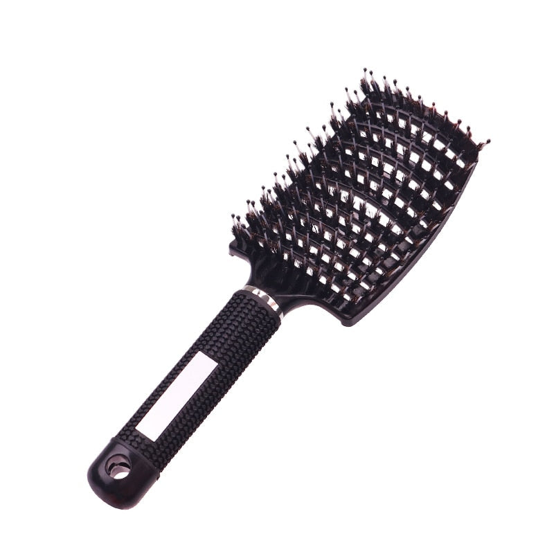 Brosse à cheveux en poils de sanglier - Anti casse