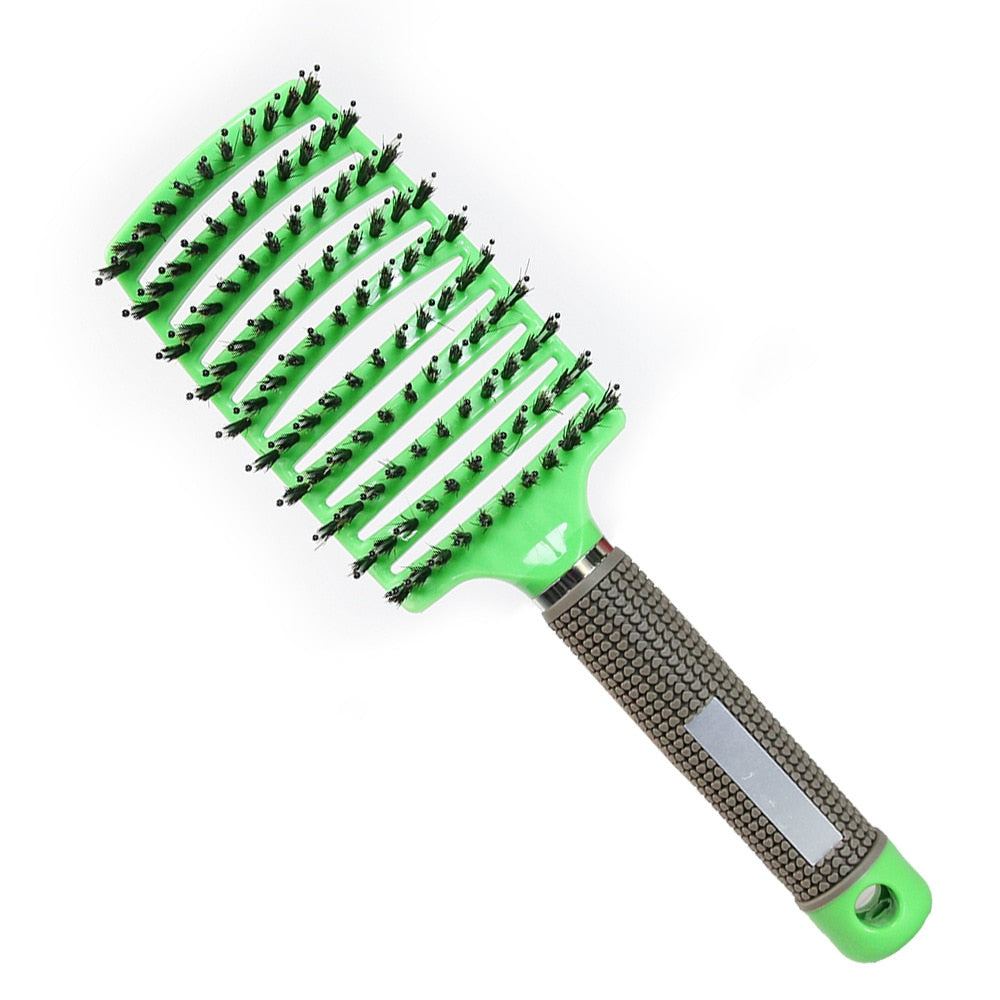 Brosse à cheveux en poils de sanglier - Anti casse