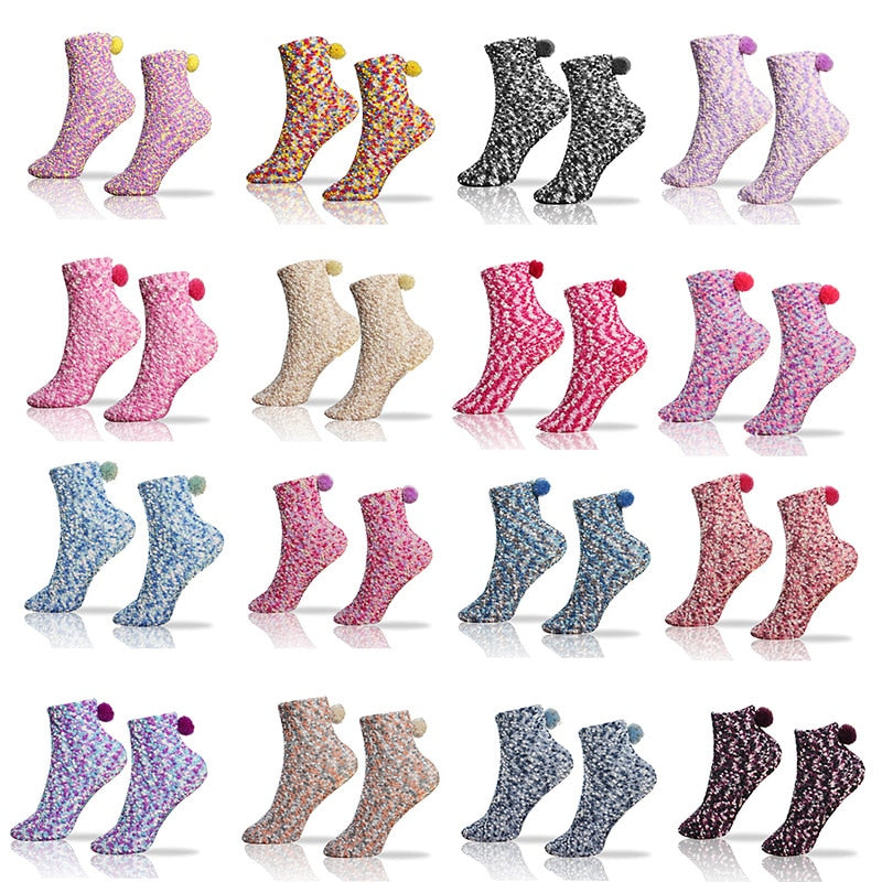 Chaussettes polaires d'hiver façon "CupCake"